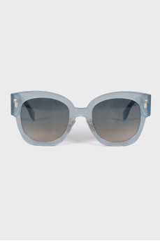 Blue translucent sunglasses