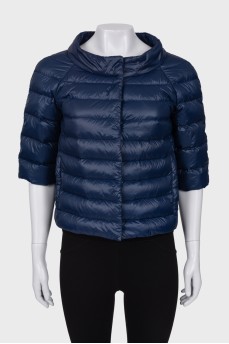 Blue quilted jacket