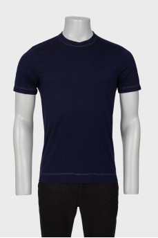Navy blue men's T-shirt