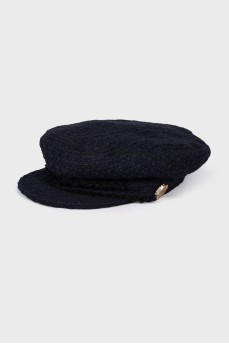 Wool and cashmere cap