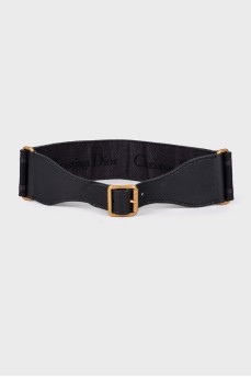 Leather and textile belt