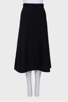 Wool midi skirt