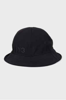 Black textile bucket hat