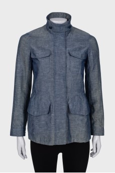Blue jacket with pockets