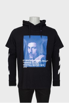 Men's printed hoodie