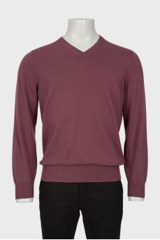 Men's V-neck sweater