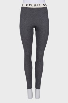 Gray leggings with tag
