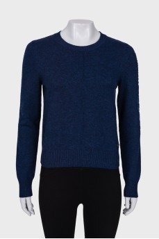 Cashmere navy blue sweater