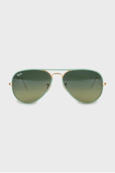 Green aviator sunglasses