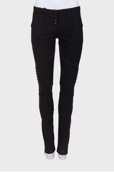Low waist black trousers