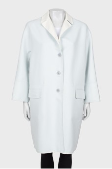 Cashmere reversible coat with tag