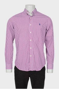 Men's two-tone striped shirt