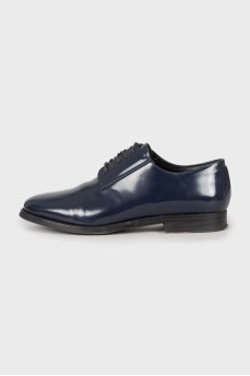 Dark blue lace-up shoes