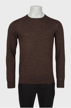 Men's brown wool sweater