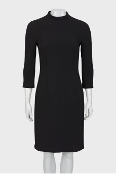 Black dress with zippers on the sleeves