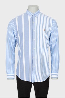 Men's shirt with combined print