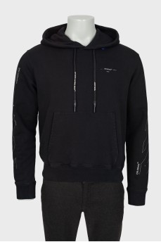 Men's hoodie with brand logo