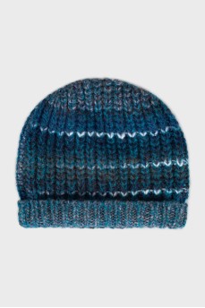 Mixed color knitted hat