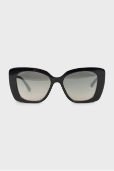 Black sunglasses with brand logo
