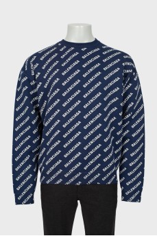 Men's sweater with brand logo