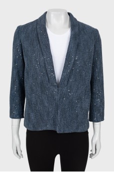 Blue jacket with sequins