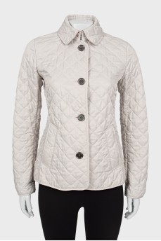 Quilted jacket with buttons