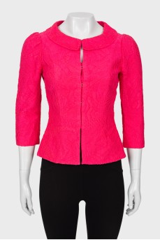 Pink fitted jacket