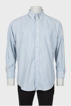 Men's two-tone striped shirt