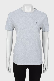 Gray straight fit T-shirt
