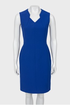 Blue fitted dress