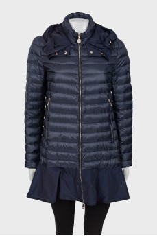 Navy blue jacket with frill