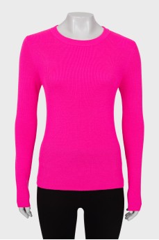 Pink knitted jumper