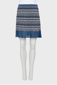 Straight skirt with pattern