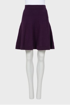 Purple patterned skirt