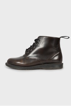 Leather dark brown boots