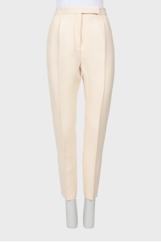 Milky tapered trousers