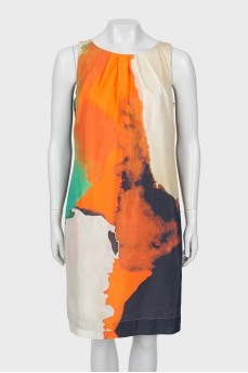 Abstract print dress