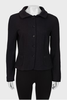 Black jacket with buttons
