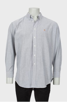 Men's shirt with embroidered logo