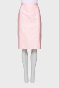 Light pink straight skirt