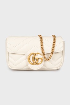 White GG Marmont bag