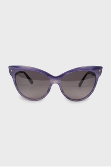Two tone cat eye sunglasses