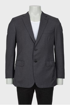 Men's gray wool jacket