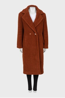 Brown fur coat