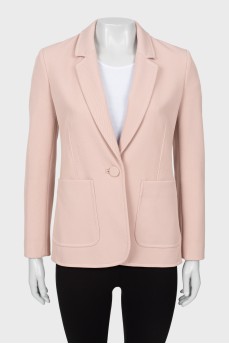 Pink ribbed jacket