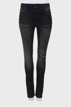Black jeans with tag