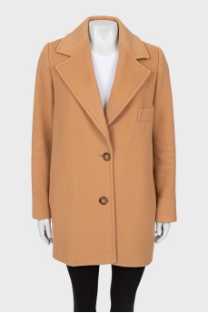 Beige cropped coat