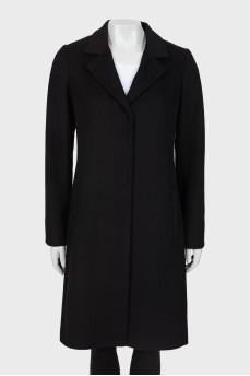 Black fitted coat