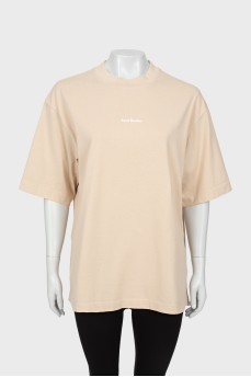Oversized T-shirt with brand logo