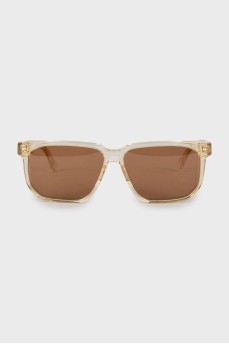 Men's sunglasses with translucent frames